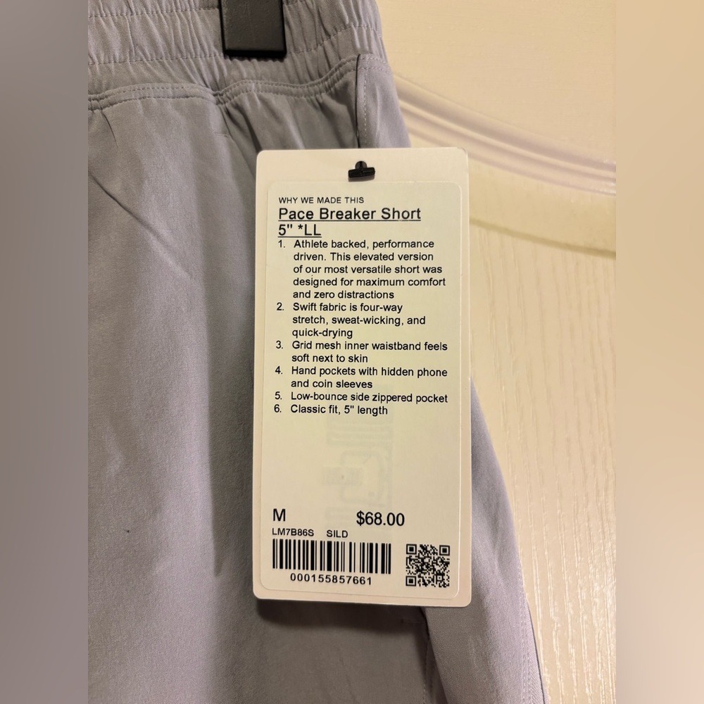 SOLD Lululemon Men’s “Pace Breaker” Short 5” Inseam Linerless (M) *BESTSELLER* - Picture 9 of 10